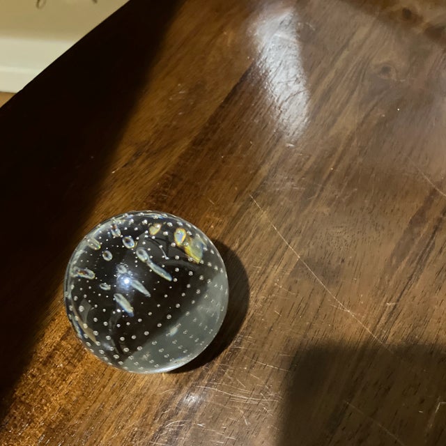 Traditional Vintage Heavy Crystal Jabkonski Paperweight For Sale - Image 3 of 8