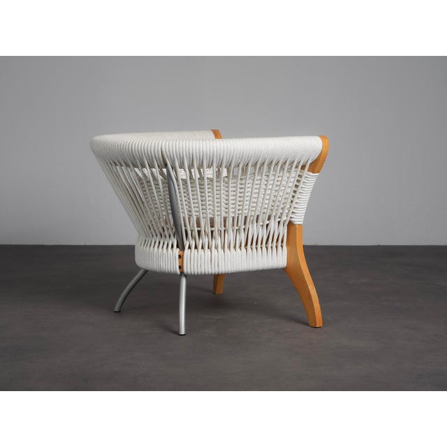 1990s Sculptural Rope and Leather Lounge Chair by Driade, Italy, 1996 For Sale - Image 5 of 11