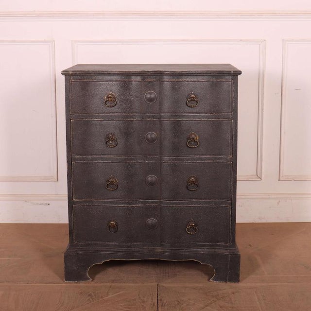 Dutch Serpentine Commode, 1830 For Sale - Image 11 of 11