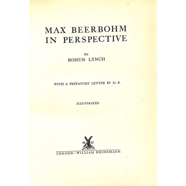 w/ a Prefatory Letter from M.B. LYNCH, Bohun [185] pp. William Heinemann 1921 8 3/8" x 6 1/2" An examination of the...