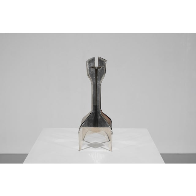 Metal Candlestick by Marcel Breuer for Gavina, Italy, 1960s For Sale - Image 7 of 18