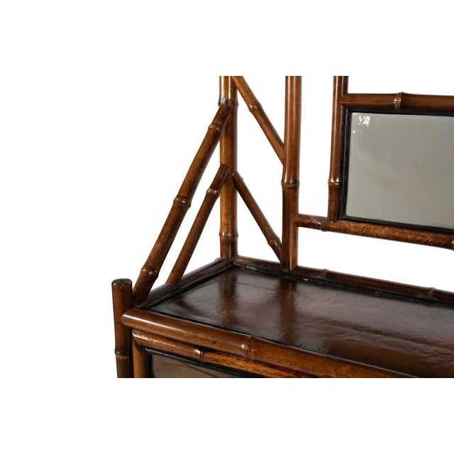 English Antique English Faux Bamboo Etergere Bookcase For Sale - Image 3 of 6