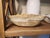 Carmel / Tan / Grey Stone Bowl - one of a kind Dimensions: appx. 16" x 14" x 6"H