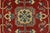 Kazak Rug 10′ X 14’5” Red Wool Traditional Hand-Knotted Oriental Carpet For Sale - Image 11 of 15
