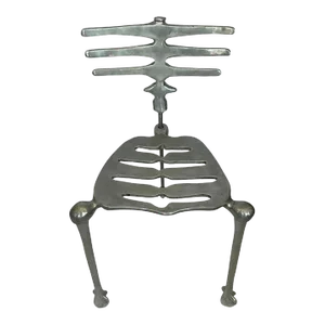 1990s Michael Aram Early Production Signed "Skeleton" Chair