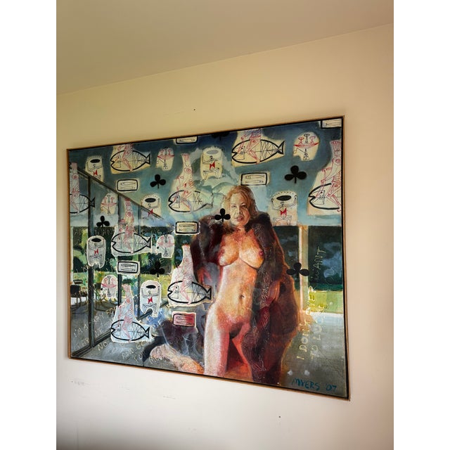 Walter Myers “Furmaid” Large-Scale Figurative Oil on Canvas, Signed and Dated 2007 For Sale - Image 9 of 11