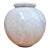 Traditional White Marble Globe-Shape Vase For Sale