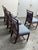 Wood Orlando Diaz-Azcuy for McGuire Furniture Target Back Upholstered Chairs, Set of Four For Sale - Image 7 of 12