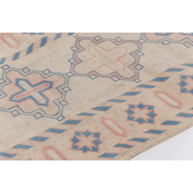 Tan Oushak Vintage Hallway Wool Runner For Sale - Image 8 of 10