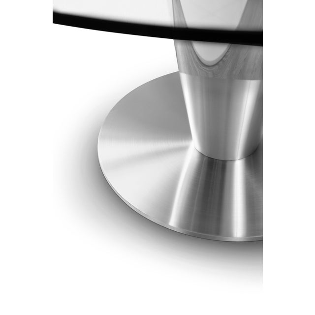 Modern Greg Sheres Style Stainless Steel Round Dining Table For Sale - Image 4 of 6