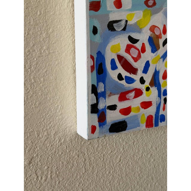 2010s 36” Abstract Original Painting by Gavin Mc Groggan – Colorful Contemporary Wall Art, 36×36 For Sale - Image 5 of 10