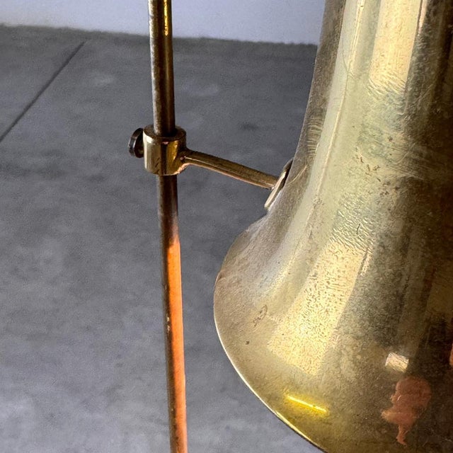 Brass Bouillotte Table Lamp with Adjustable Shade, Italy, 1940s For Sale - Image 6 of 17