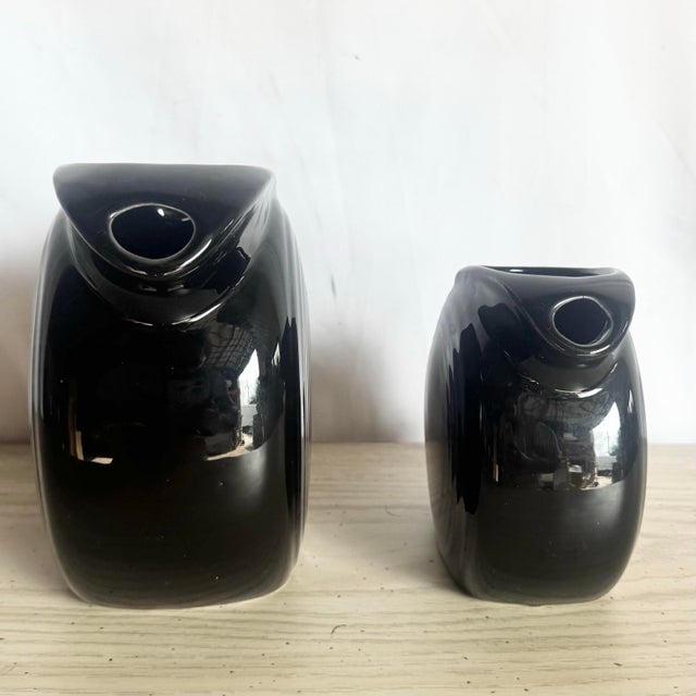 Vintage Art Deco Fiesta Ware Disk Pitchers - Set of 2 For Sale In Miami - Image 6 of 11