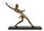 Limousin, Art Deco Athlete with Spear or Javelin Thrower, 1930, Metal on Marble Base For Sale
