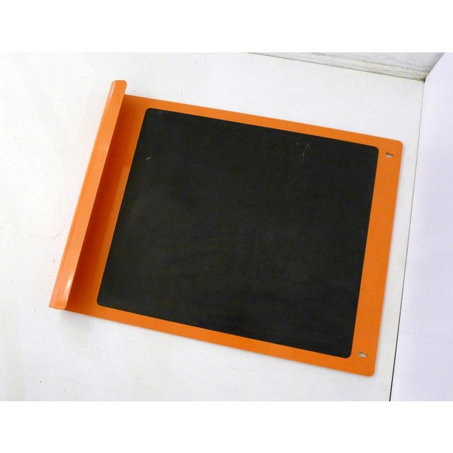 Black Wall Blackboard in Orange Plastic by Lynx, France, 1970s For Sale - Image 8 of 12