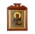 Icon of the ark "Savior Almighty" of the second half of the 19th century in a modern icon case . Wood, gesso, tempera,...