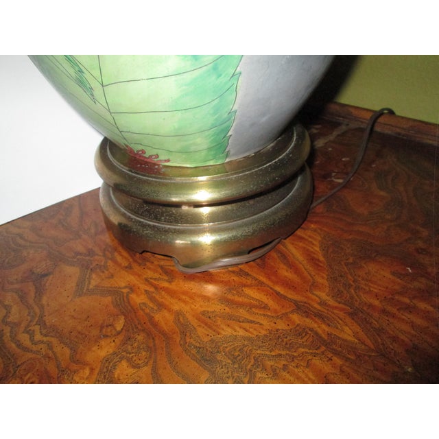Chapman Vintage Hand Waxed Luxury Table Lamp Without Shade For Sale - Image 9 of 12