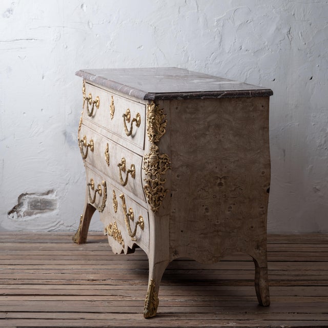Wood Bleached Louis XV Style Commode, 19th Century For Sale - Image 7 of 12