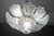 1980s Charming Transparent Murano Glass Leave Ceiling Light or Chandelier, 1970s For Sale - Image 5 of 14
