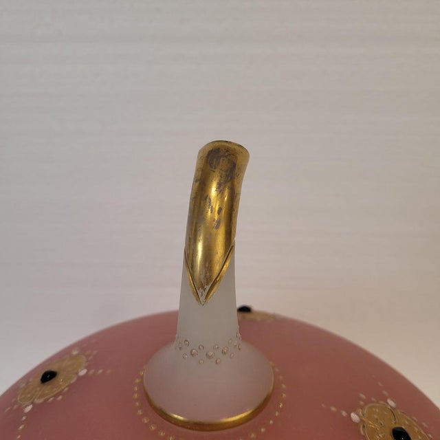 Napoleon III Pumpkin-Shaped Pink Opaline Glass Punch Bowl from Baccarat, France, 1890s For Sale - Image 11 of 18