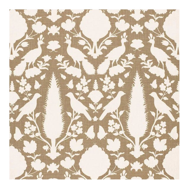 Schumacher Chenonceau Fabric in Fawn For Sale