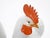 Large Pair of 1930's Chinese Porcelain Rooster Figures / Polychrome Decoration For Sale - Image 10 of 11