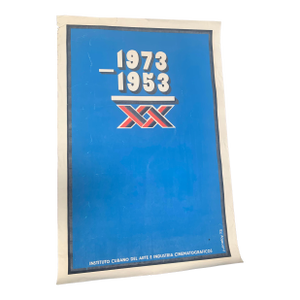1973 XX Aniversario Moncada Cuban Revolutionary Propaganda Poster by Julio Eloy