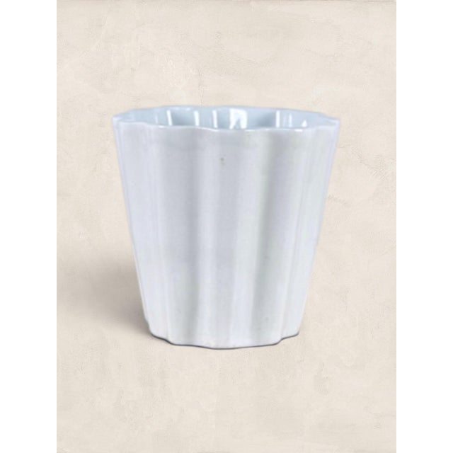 1910s Antique English Ironstone Fluted Jelly Mould For Sale - Image 5 of 10