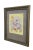Vintage 20th century Helen McRae watercolor painting on paper of a bouquet of multiple flowers on a yellow background....