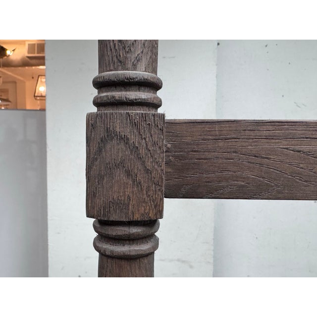 Restoration Hardware Weathered Oak Wood Etagere For Sale - Image 11 of 12