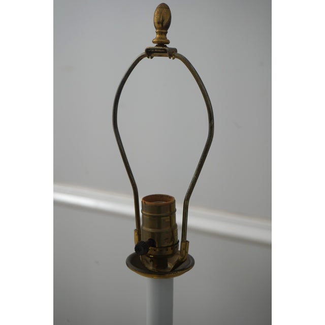 Metal Maitland Smith Tall Candlestick Form Floor Lamp For Sale - Image 7 of 11