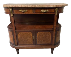 1920s French Louis XVI Style Marble Top Server