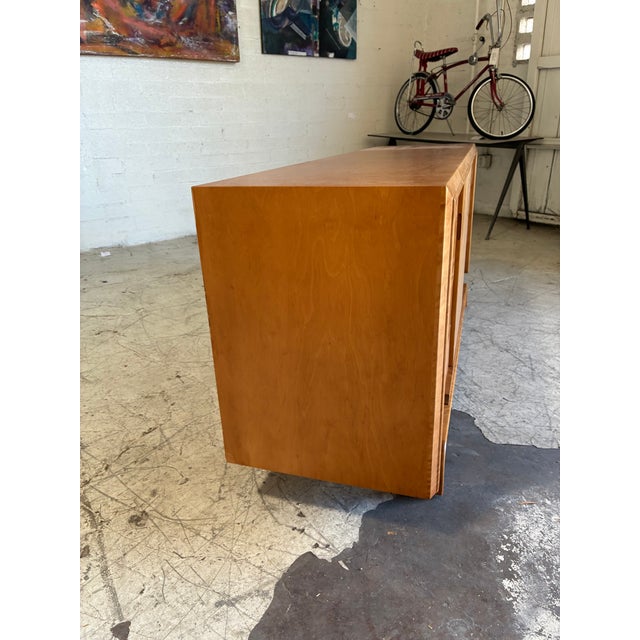 Edmund Spence Newly Refinished Mid Century Modern Low Dresser by Edmund Spence For Sale - Image 4 of 12