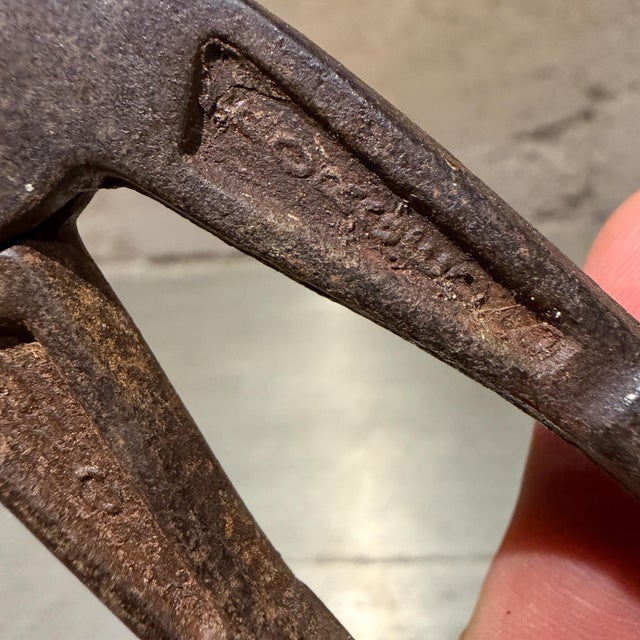 Antique Carpenter's Pincers Eye Hole Gripper Plier Industrial Decor For Sale In San Diego - Image 6 of 10