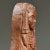 Brown Vintage Hand Carved Folk Art Draped Figure With Moons and Stars Sculpture For Sale - Image 8 of 9