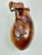 Antique Japanese Hand Carved Antique Japanese Wooden Lidded Box Shaped Like an Eggplant. For Sale - Image 4 of 10