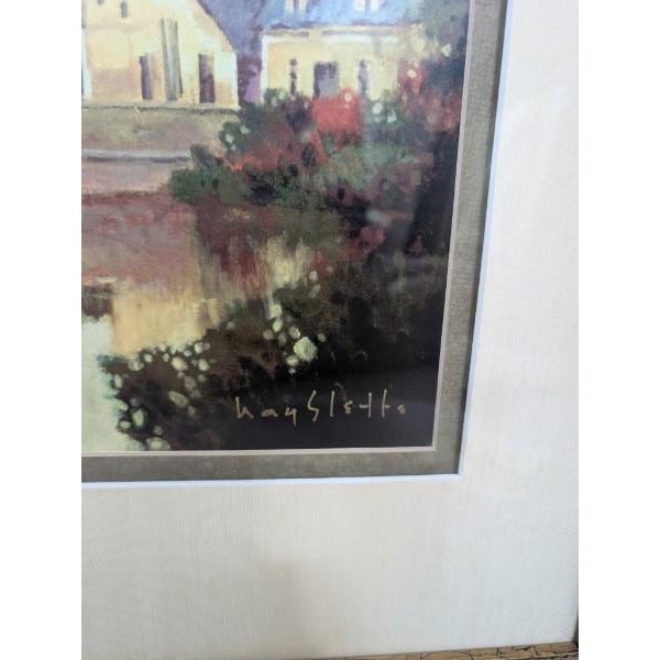 French Country Max Hayslette Limited Edition Signed/Numbered Framed Giclee Art Print, Chateau Series D, English Cottagecore For Sale - Image 3 of 7