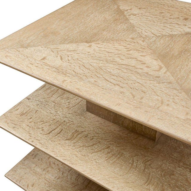 Contemporary Blonde Oak Storage Table For Sale - Image 3 of 8
