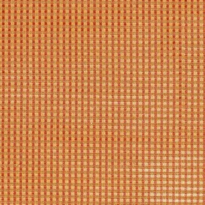 Schumacher Trianon Velvet Check Fabric in Terracotta