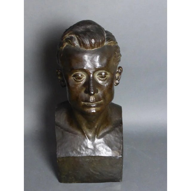 Vintage Bronze Sculpture by Grethe Gyde Petersen For Sale - Image 11 of 13