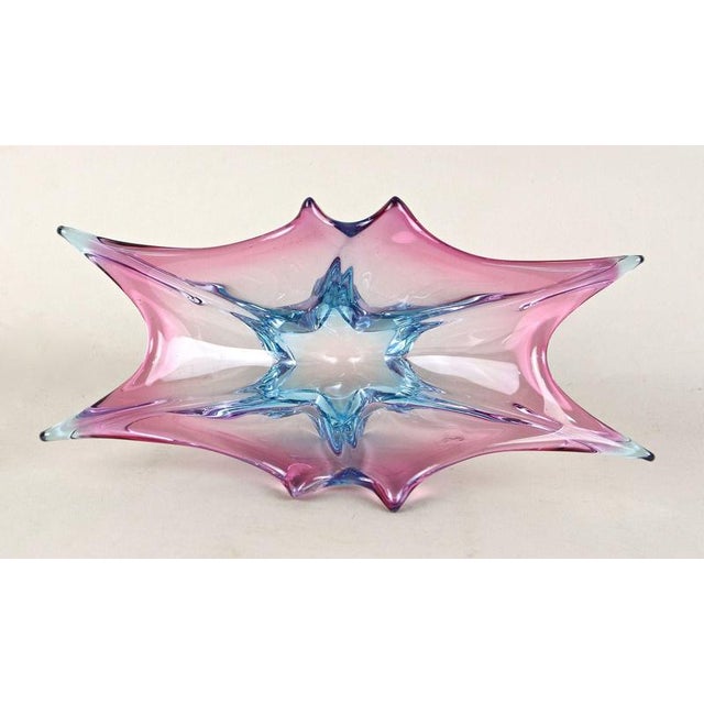 Vintage Murano Sommerso Glass Bowl, 1960 For Sale - Image 14 of 18