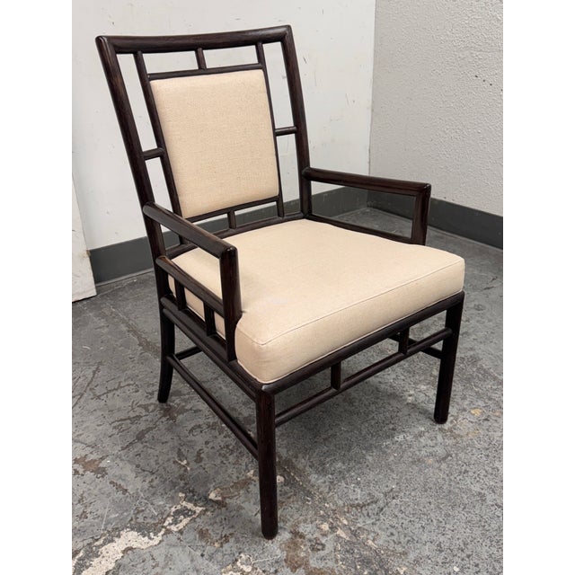 Asian McGuire Furniture Asian Modern Armchair For Sale - Image 3 of 12