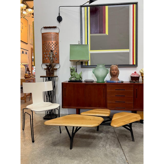 Noé Duchaufour-Lawrance Orgnic Modern Borghese Coffee Table, France Offered for sale is a natural oak and painted steel...