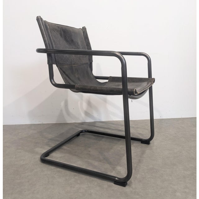 1980s Vintage Bauhaus Tubular Chairs, 1980s, Set of 4 For Sale - Image 5 of 8