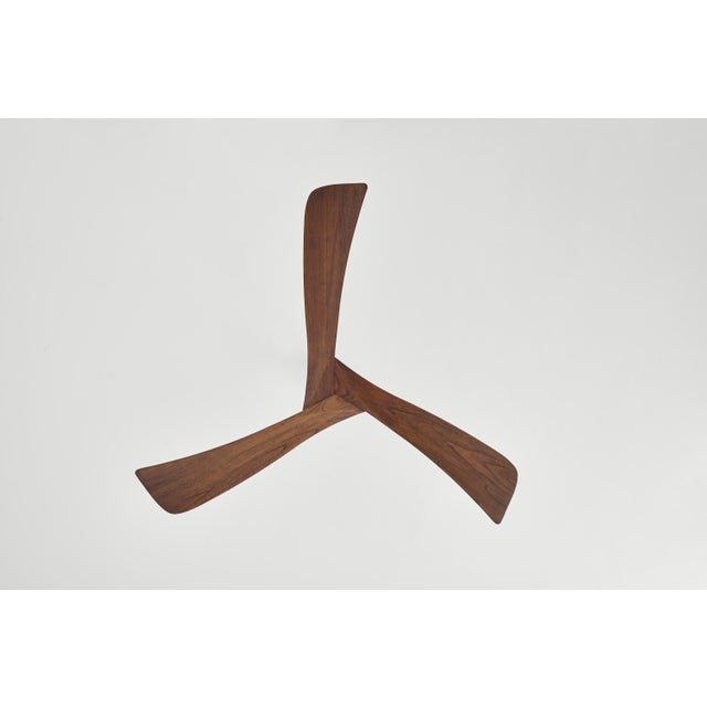 Contemporary Linari Forester 52 Ceiling Fan - Black With Walnut Finish Wood Blades For Sale - Image 3 of 5