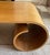 Late 20th Century Kino Guerin Sculpted Bent Wood Ribbon Coffee Table in Laminated Walnut, Signed For Sale - Image 11 of 11