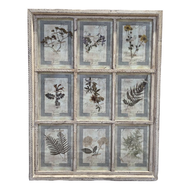 Decorative Panel with Framed Botanical Composition, 1920s For Sale