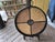 Vintage Hollywood Regency Woven Wicker and Wrought Iron Round Tray Table. For Sale - Image 15 of 16
