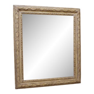 Antique Neoclassical Style Carved Wood Mirror For Sale