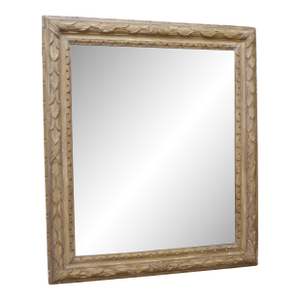 Antique Neoclassical Style Carved Wood Mirror